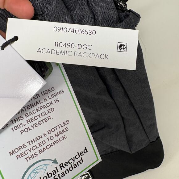 NEW! Eastsport Academic Backpack Travel Bag Casual Sport Water Bottle - Picture 7 of 7